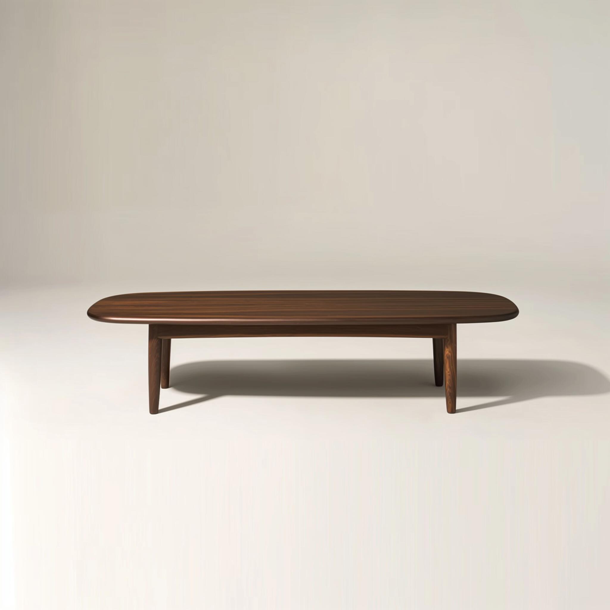 Walnut Oval Coffee Table